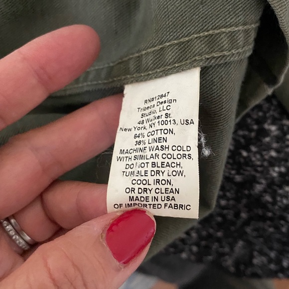 Nili Lotan Lori Military Utility Jacket in Camo Green Small - Picture 8 of 8